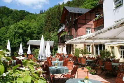 Terrasse des Restaurant im Forsthaus
